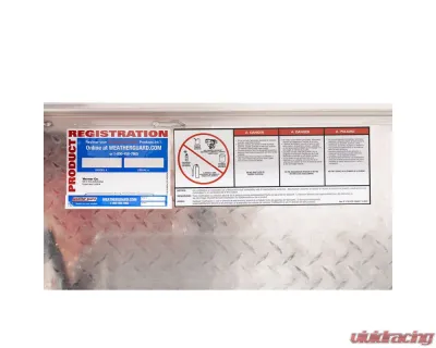 Weather Guard 87in Lo-Side Box, Aluminum, Clear, 7.0 cu ft - 164-0-04