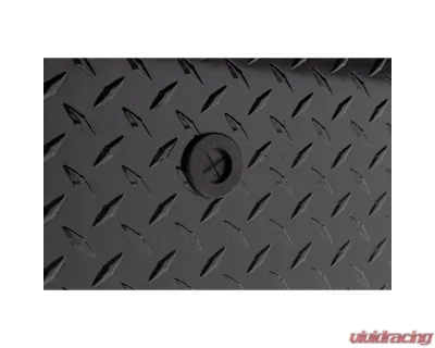 Weather Guard 87in Lo-Side Box, Aluminum, Gloss Black, 7.0 cu ft - 164-5-04