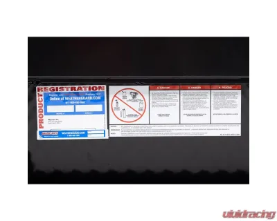 Weather Guard 87in Lo-Side Box, Aluminum, Gloss Black, 7.0 cu ft - 164-5-04