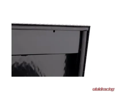 Weather Guard 87in Lo-Side Box, Aluminum, Gloss Black, 7.0 cu ft - 164-5-04