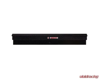 Weather Guard 87in Lo-Side Box, Aluminum, Gloss Black, 7.0 cu ft - 164-5-04