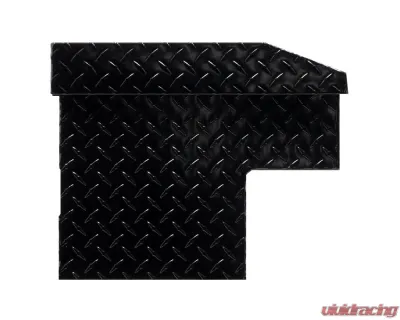 Weather Guard 87in Lo-Side Box, Aluminum, Gloss Black, 7.0 cu ft - 164-5-04