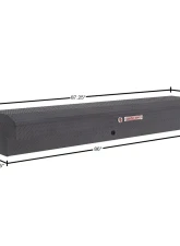 Weather Guard 87in Lo-Side Box, Aluminum, Gunmetal Gray, 7.0 cu ft                                     - 164-6-04 - Image 2