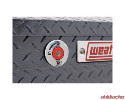 Weather Guard 87in Lo-Side Box, Aluminum, Gunmetal Gray, 7.0 cu ft - 164-6-04