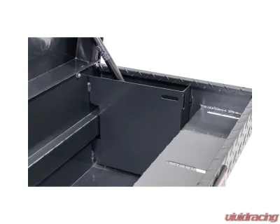 Weather Guard 87in Lo-Side Box, Aluminum, Gunmetal Gray, 7.0 cu ft - 164-6-04