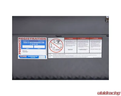 Weather Guard 87in Lo-Side Box, Aluminum, Gunmetal Gray, 7.0 cu ft - 164-6-04