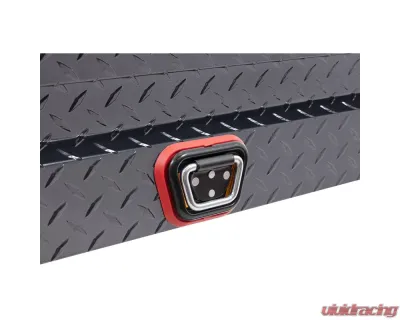 Weather Guard 87in Lo-Side Box, Aluminum, Gunmetal Gray, 7.0 cu ft - 164-6-04