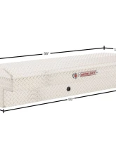 Weather Guard 56in Lo-Side Box, Aluminum, Clear, 4.0 cu ft                                     - 174-0-04 - Image 2