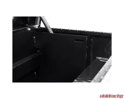 Weather Guard 56in Lo-Side Box, Aluminum, Gloss Black, 4.0 cu ft - 174-5-04