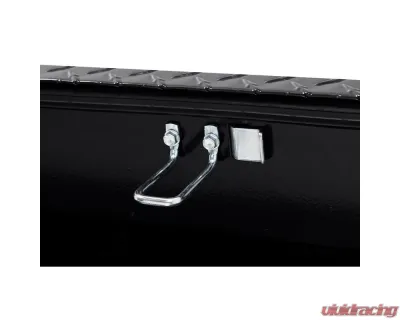 Weather Guard 56in Lo-Side Box, Aluminum, Gloss Black, 4.0 cu ft - 174-5-04