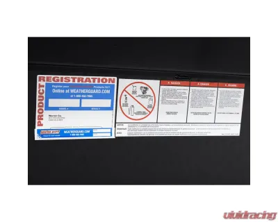 Weather Guard 56in Lo-Side Box, Aluminum, Gloss Black, 4.0 cu ft - 174-5-04