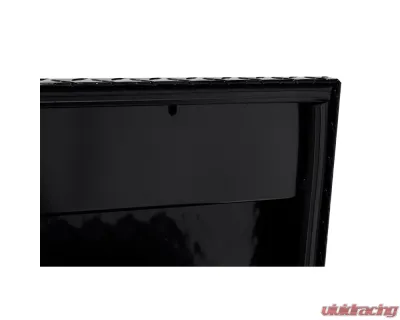 Weather Guard 56in Lo-Side Box, Aluminum, Gloss Black, 4.0 cu ft - 174-5-04