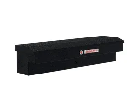 Weather Guard 56in Lo-Side Box, Aluminum, Gloss Black, 4.0 cu ft