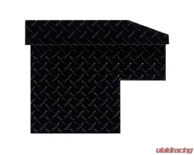 Weather Guard 56in Lo-Side Box, Aluminum, Gloss Black, 4.0 cu ft - 174-5-04