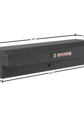 Weather Guard 56in Lo-Side Box, Aluminum, Textured Matte Black, 4.0 cu ft                                     - 174-52-04 - Image 2