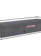Weather Guard 56in Lo-Side Box, Aluminum, Gunmetal Gray, 4.0 cu ft                                     - 174-6-04 - Image 2