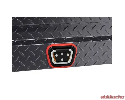 Weather Guard 56in Lo-Side Box, Aluminum, Gunmetal Gray, 4.0 cu ft - 174-6-04