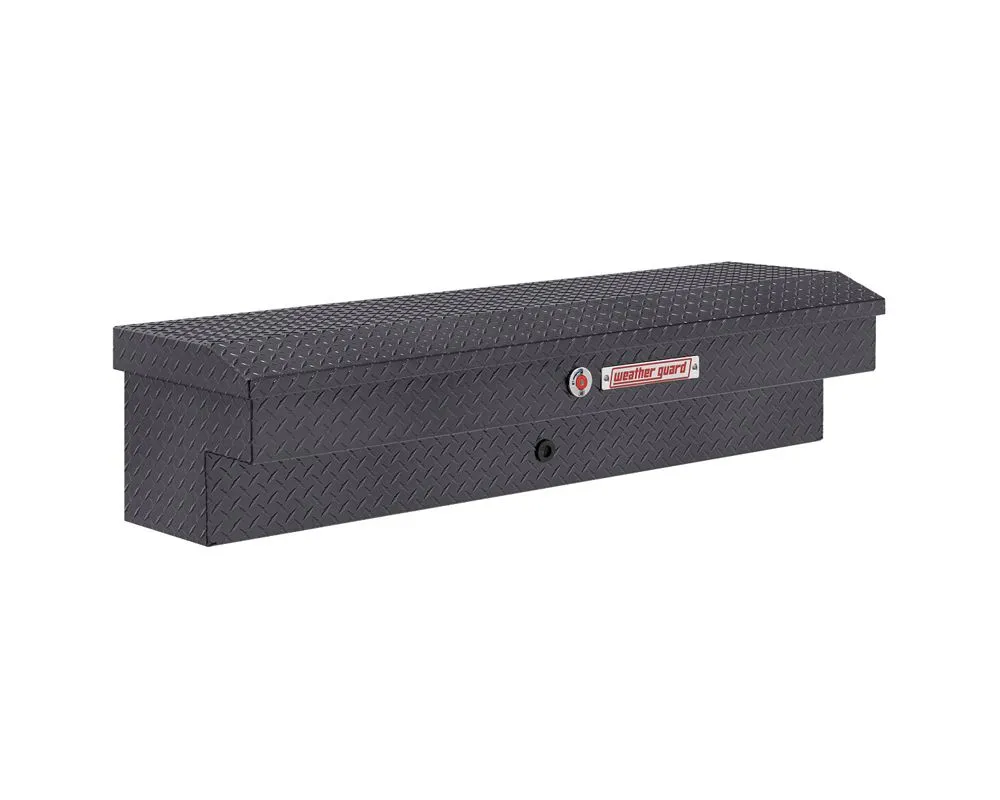 Weather Guard 56in Lo-Side Box, Aluminum, Gunmetal Gray, 4.0 cu ft - 174-6-04