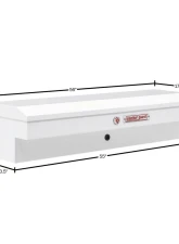 Weather Guard 56in Lo-Side Box, Steel, White, 4.0 cu ft                                     - 175-3-04 - Image 2