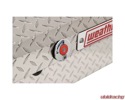 Weather Guard 56in Low Profile Lo-Side Box, Aluminum, Clear, 4.0 cu ft - 178-0-04