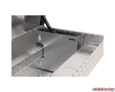 Weather Guard 56in Low Profile Lo-Side Box, Aluminum, Clear, 4.0 cu ft - 178-0-04