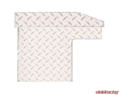 Weather Guard 56in Low Profile Lo-Side Box, Aluminum, Clear, 4.0 cu ft - 178-0-04