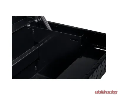 Weather Guard 56in Low Profile Lo-Side Box, Aluminum, Gloss Black, 4.0 cu ft - 178-5-04