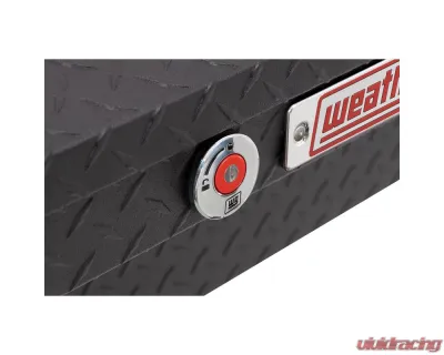 Weather Guard 56in Low Profile Lo-Side Box, Aluminum, Gloss Black, 4.0 cu ft - 178-5-04