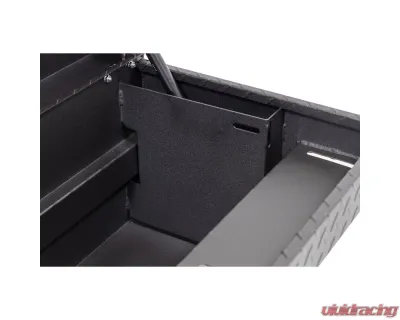 Weather Guard 56in Low Profile Lo-Side Box, Aluminum, Gloss Black, 4.0 cu ft - 178-5-04