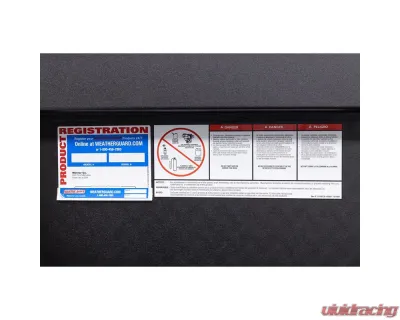 Weather Guard 56in Low Profile Lo-Side Box, Aluminum, Gloss Black, 4.0 cu ft - 178-5-04