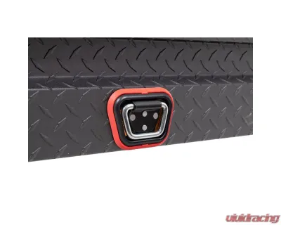 Weather Guard 56in Low Profile Lo-Side Box, Aluminum, Gloss Black, 4.0 cu ft - 178-5-04