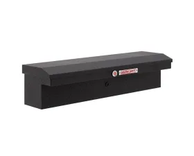 Weather Guard 56in Low Profile Lo-Side Box, Aluminum, Textured Matte Black, 4.0 cu ft