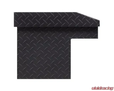 Weather Guard 56in Low Profile Lo-Side Box, Aluminum, Textured Matte Black, 4.0 cu ft - 178-52-04
