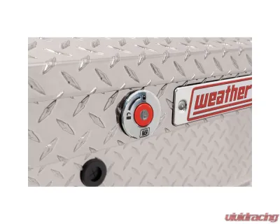 Weather Guard 41in Low Profile Lo-Side Box, Aluminum, Clear, 3.0 cu ft - 180-0-04