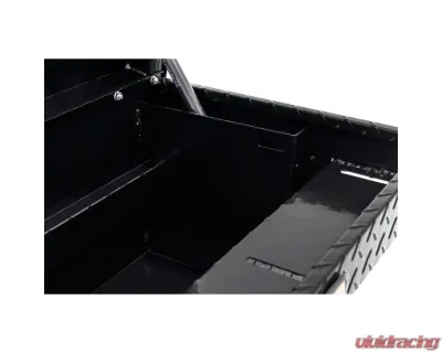 Weather Guard 41in Low Profile Lo-Side Box, Aluminum, Gloss Black, 3.0 cu ft - 180-5-04