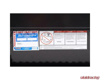 Weather Guard 41in Low Profile Lo-Side Box, Aluminum, Gloss Black, 3.0 cu ft - 180-5-04