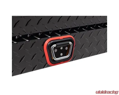 Weather Guard 41in Low Profile Lo-Side Box, Aluminum, Gloss Black, 3.0 cu ft - 180-5-04