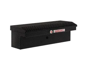 Weather Guard 41in Low Profile Lo-Side Box, Aluminum, Gloss Black, 3.0 cu ft