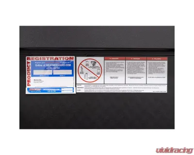 Weather Guard 41in Low Profile Lo-Side Box, Aluminum, Textured Matte Black, 3.0 cu ft - 180-52-04