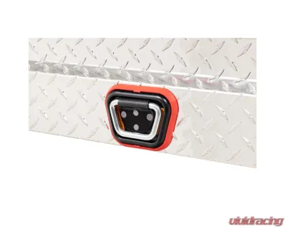 Weather Guard 41in Lo-Side Box, Aluminum, Clear, 3.0 cu ft - 184-0-04