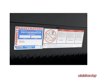 Weather Guard 41in Lo-Side Box, Aluminum, Gloss Black, 3.0 cu ft - 184-5-04