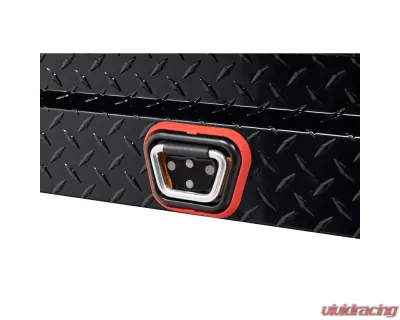 Weather Guard 41in Lo-Side Box, Aluminum, Gloss Black, 3.0 cu ft - 184-5-04