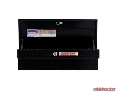 Weather Guard 41in Lo-Side Box, Aluminum, Gloss Black, 3.0 cu ft - 184-5-04