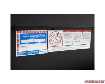 Weather Guard 41in Lo-Side Box, Aluminum, Textured Matte Black, 3.0 cu ft - 184-52-04