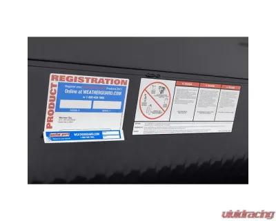 Weather Guard 41in Lo-Side Box, Aluminum, Gunmetal Gray, 3.0 cu ft - 184-6-04