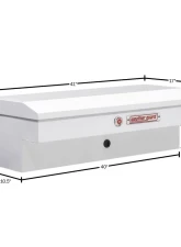 Weather Guard 41in Lo-Side Box, Steel, White, 3.0 cu ft                                     - 185-3-04 - Image 2