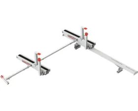 Weather Guard EZGLIDE2 Fixed Drop-Down Compact Vans Short Ladder Dual Drop-down Kit w/ Cross Member