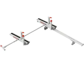 Weather Guard EZGLIDE2 Fixed Drop-Down Full-Size Vans Short Ladder Dual Drop-down Kit w/ Cross Member
