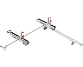 Weather Guard EZGLIDE2 Extended Drop-Down for Mid-Roof/High-Roof Van Short Ladder Dual Drop-down Kit w/ Cross Member