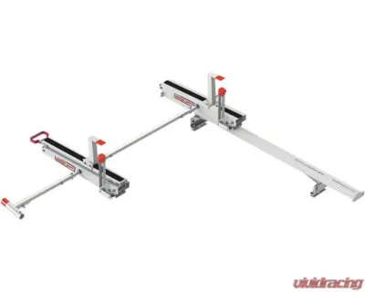 Weather Guard EZGLIDE2 Extended Drop-Down for Mid-Roof/High-Roof Van Short Ladder Dual Drop-down Kit w/ Cross Member - 2297-3-01